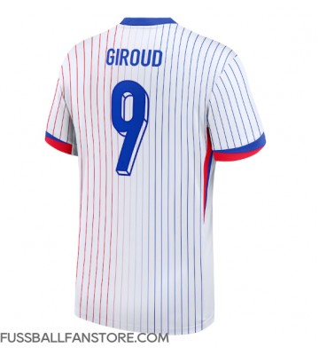 Frankreich Olivier Giroud #9 Replik Auswärtstrikot EM 2024 Kurzarm